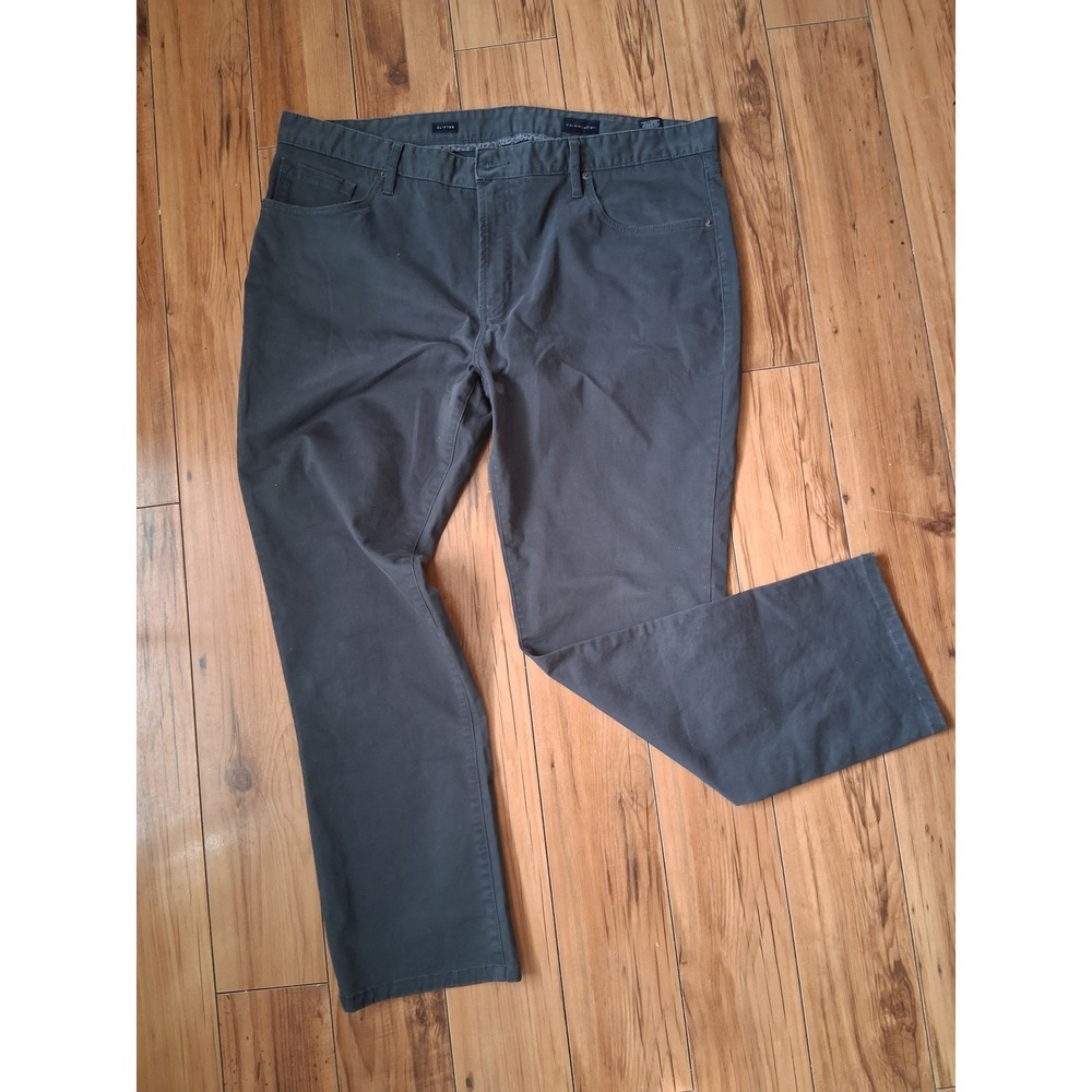 7 Diamonds Clifton ladies 40x30 Dark Gray Stretch Cotton Straight leg Pants